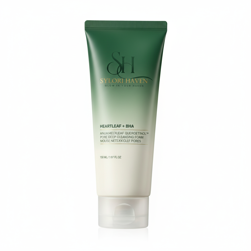 Sylori Haven Heartleaf + BHA Pore Deep Cleansing Foam – 150ml | Exfoliating & Soothing Face Wash